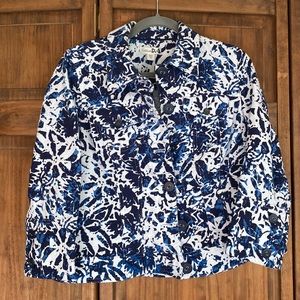 Cold water Creek - blue/white jacket